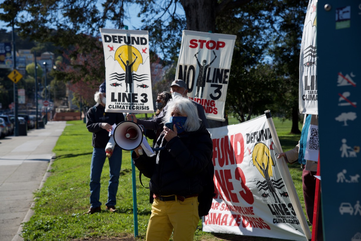 XRSFBay Confront Chase Bank in Solidarity with 'Stop Line 3' Indigenous Water Protectors in Minnesota:March 11th, 2021